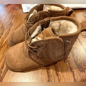 UGG Tan Kids Boots with Cozy Lining